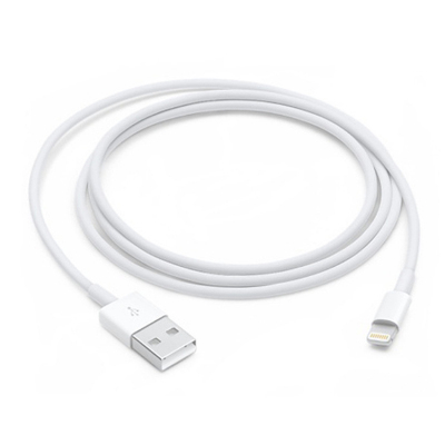 LIGHTNING CABLE for iPhone 15 Pro Max - MFi Certified Apple iPhone Charger, White, Lightning to USB A Cable, 3-Foot