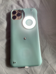 Casebus - Classic Phone Case with Selfie Ring Light - for Live Stream Makeup YouTube Video, 3 Lighting Model, Luminous Fill-Light Flashlight Phone Case