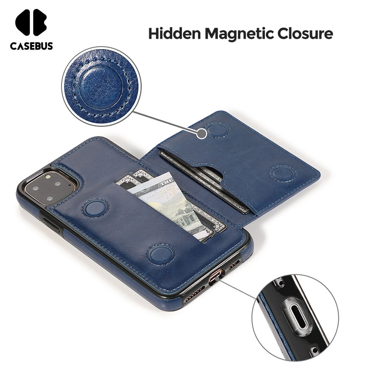 Wallet Phone Case - Casebus Classic 5-6 Card Slots Wallet Phone