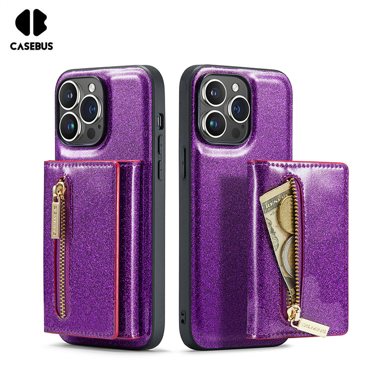 Detachable Wallet Phone Case - Casebus Magnetic Glitter