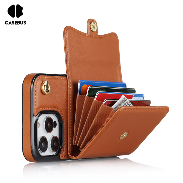 LXURY Wallet Case for Samsung Galaxy S23 Ultra/S23 Plus/S23, Durable Soft  Leather Case with Shoulder Strap Wrist Strap Flip Card Slot Cover,Brown,S23