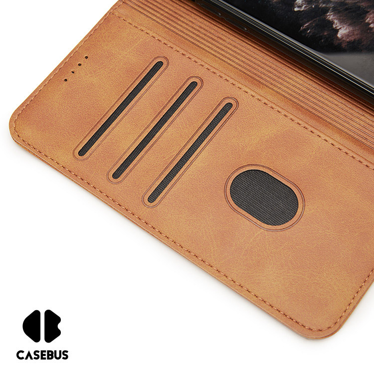 CSmart】 Magnetic Card Slot Leather Folio Wallet Flip Case Cover