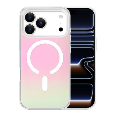 Heavy Duty Glitter Phone Case - Casebus Slim Magnetic Phone Case, Compatible with MagSafe, Iridescent Gradient Matte Shockproof Protective Cover - CARRIE