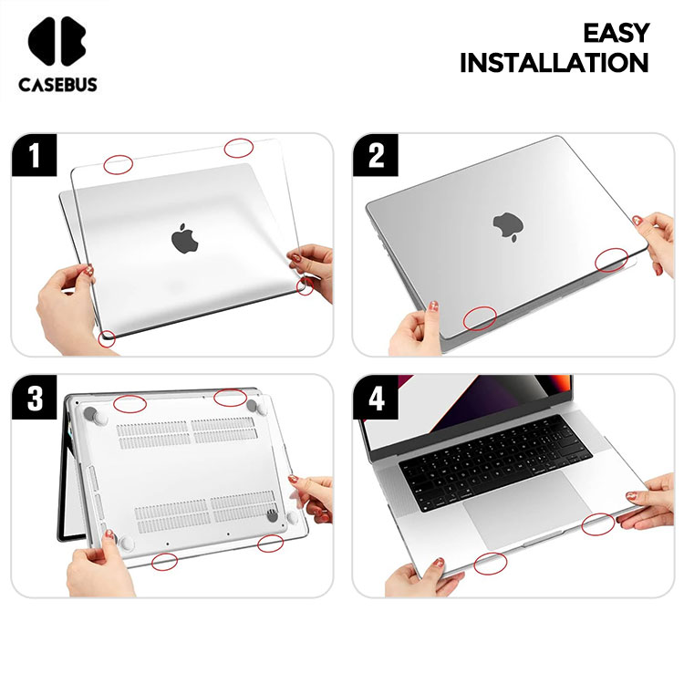 Casedao Cover Tastiera TPU Ultra Sottile Per MacBook Pro 16 Pollici (Modello A2141) - Trasparente, Antipolvere, Layout USA