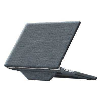 MacBook Air 13.6 (A3240/A2681/A3113) Case - Casebus Case for MacBook, Fabric Textured Hard Shell Cover, with Foldable Kickstand - JAMES