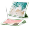 Casebus - Classic Folio iPad Case ( with Pencil Holder ) - Auto Sleep/Wake Soft Silicone Back Shell Stand Shockproof Case