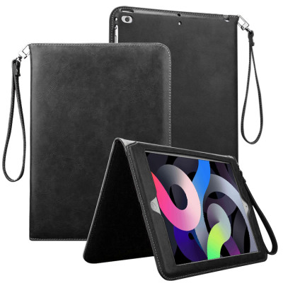 CLASSIC SLIM FOLDING iPad Case - Casebus Leather Case for iPad, Slim Folding Stand Wallet Folio Cover Auto Wake Sleep Multiple Viewing Angles