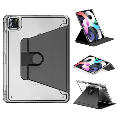 iPad Pro 3 (2018 12.9Inch) Case - Tri Fold with Built in Pencil Holder - ROTATING 360