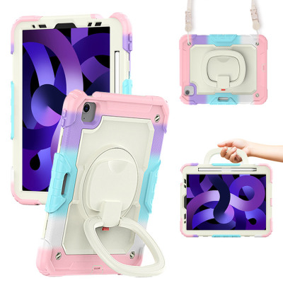CLASSIC FULL BODY PROTECTION iPad Case - Casebus Full Body Case for iPad, Multicolor, with Detachable Strap & Pencil Holder, 360 Rotating Hand Strap Stand Drop Proof Cover