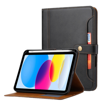 CLASSIC FLIP CASE iPad Case - Casebus Classic Flip Case for iPad, with Pencil Holder & Card Slots & Stand, Shockproof Protective Cover