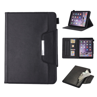 iPad 2/3/4 (9.7Inch) Case - Casebus Flip Case for iPad, Leather, with Card Slots & Stand, Shockproof Protective Cover - CLASSIC FLIP CARD HOLDER