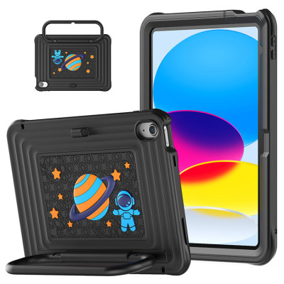 iPad Pro 11 (2021 11Inch) Case - Casebus Classic Cute Case for iPad, Designed for Kids, with Detachable Strap & Pencil Holder - CUTE ASTRONAUT CASE