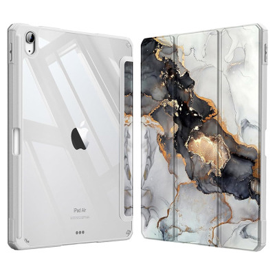 iPad Air 3 (2019 10.5Inch) Case - Casebus Fashion Marble Case for iPad, Leather Flip Cover, Auto Wake/Sleep, with Pencil Holder - FASHION TRI FOLD