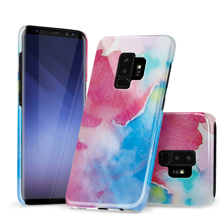 Samsung Galaxy S9 Plus Case - Cute Rainbow Marble Phone Case - Casebus