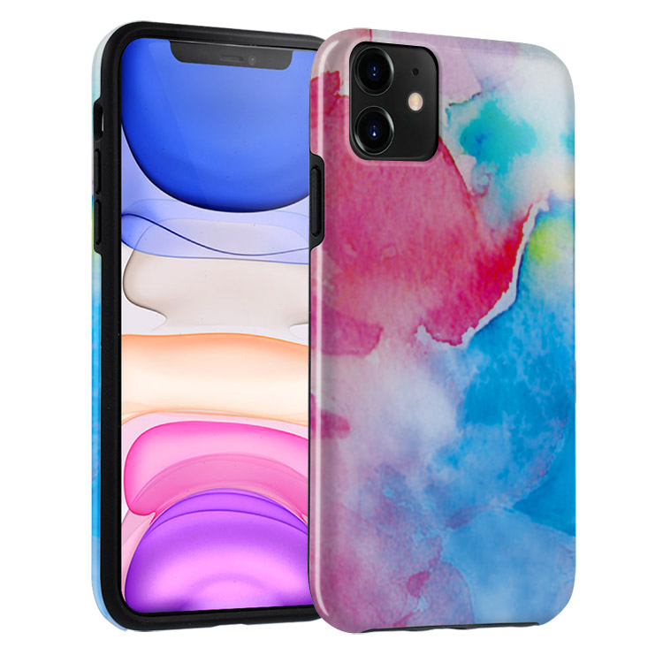 iPhone 11 Case - - Cute Rainbow Marble - Casebus