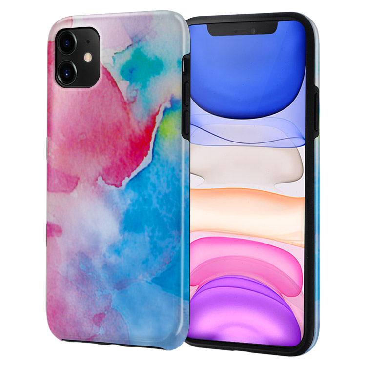 iPhone 11 Case - - Cute Rainbow Marble - Casebus