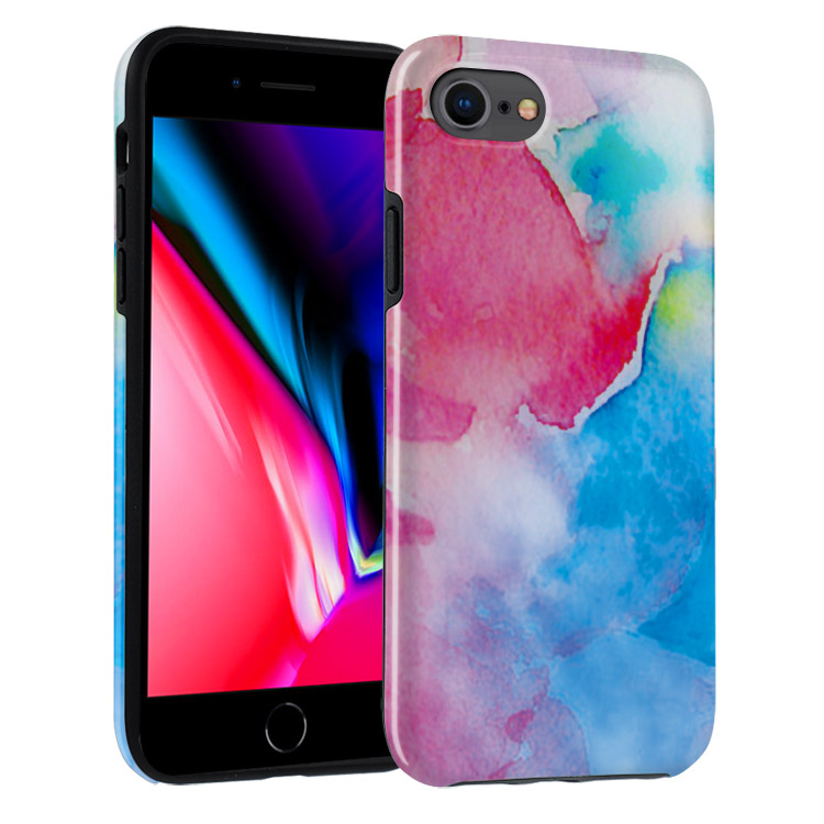 iPhone SE 2022/2020 Case - - Cute Rainbow Marble - Casebus