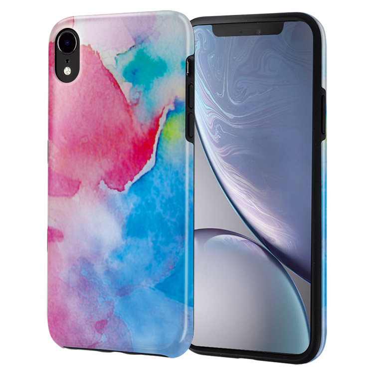 iPhone XR Case Cute Rainbow Marble Casebus