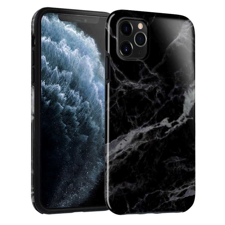 iPhone 11 Pro Max Case - - Sleek Black Marble - Casebus