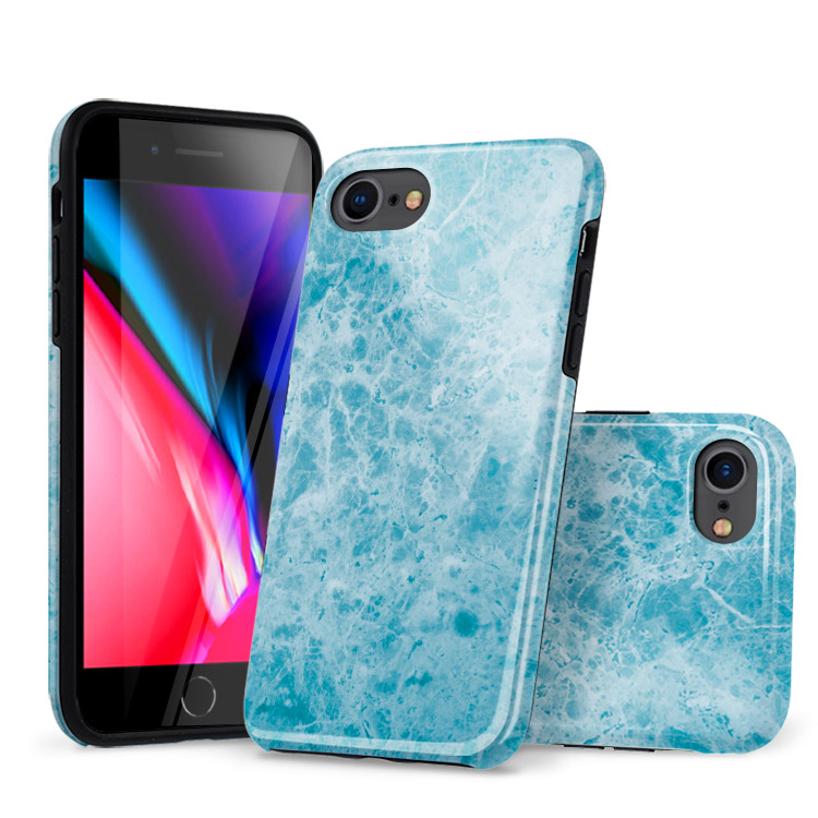 iPhone SE 2022/2020 Case Beautiful Teal Blue Seaglass Casebus