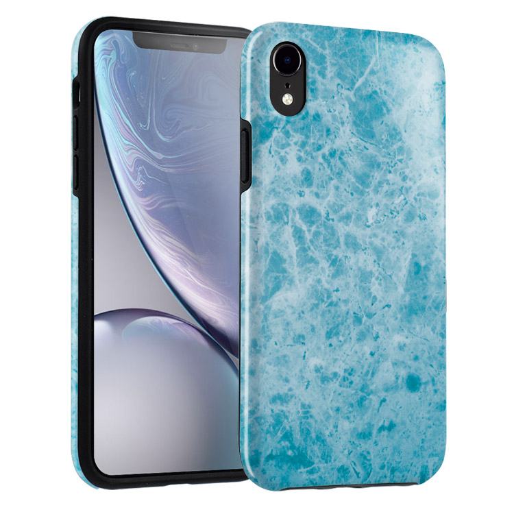 iPhone XR Case Beautiful Teal Blue Seaglass Casebus