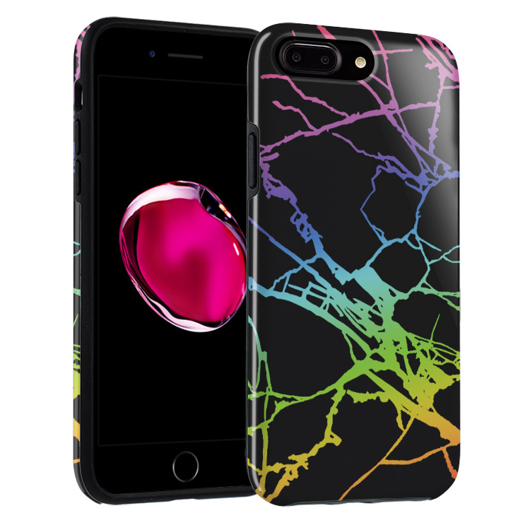 Cool Black Marble Holo Phone Case - Casebus