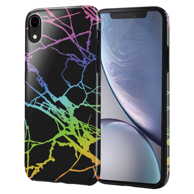 Iphone Xr Case Cool Black Marble Holo Casebus 7929