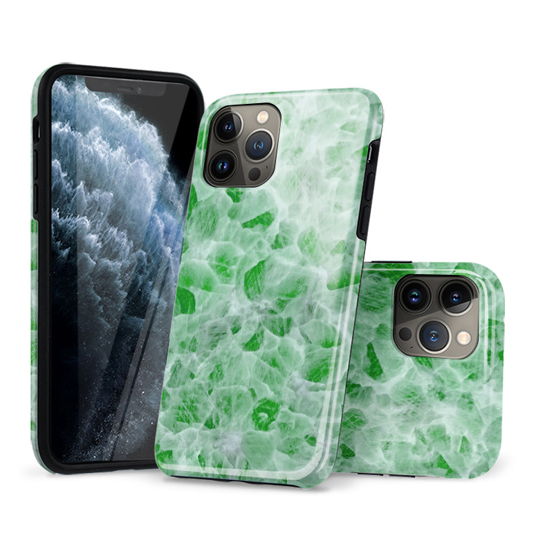 iPhone 13 Pro Max Case - Design Phone Case - Designer - CLASSIC GREEN  MARBLE - Casebus