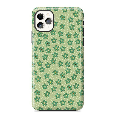 iPhone 11 Pro Max Case - Design Phone Case - Casebus Classic - Daydream - Green Flowers