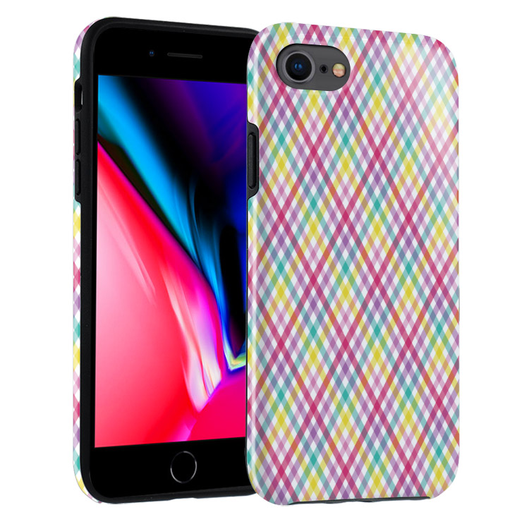 iPhone SE 2022/2020 Case Slanted Plaid Casebus
