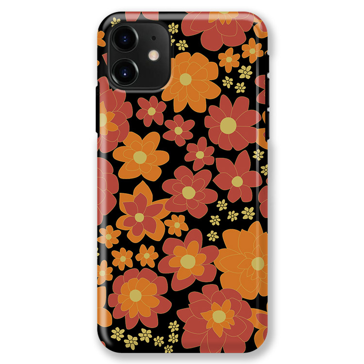 iPhone 11 Case Bright Retro Floral Casebus