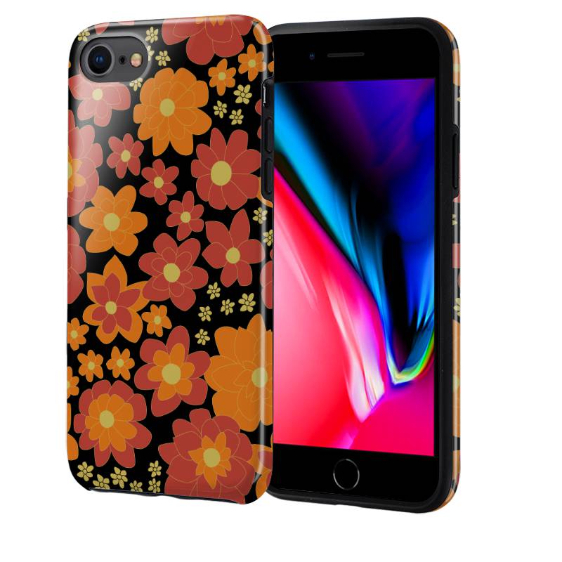 iPhone SE 2022/2020 Case Bright Retro Floral Casebus