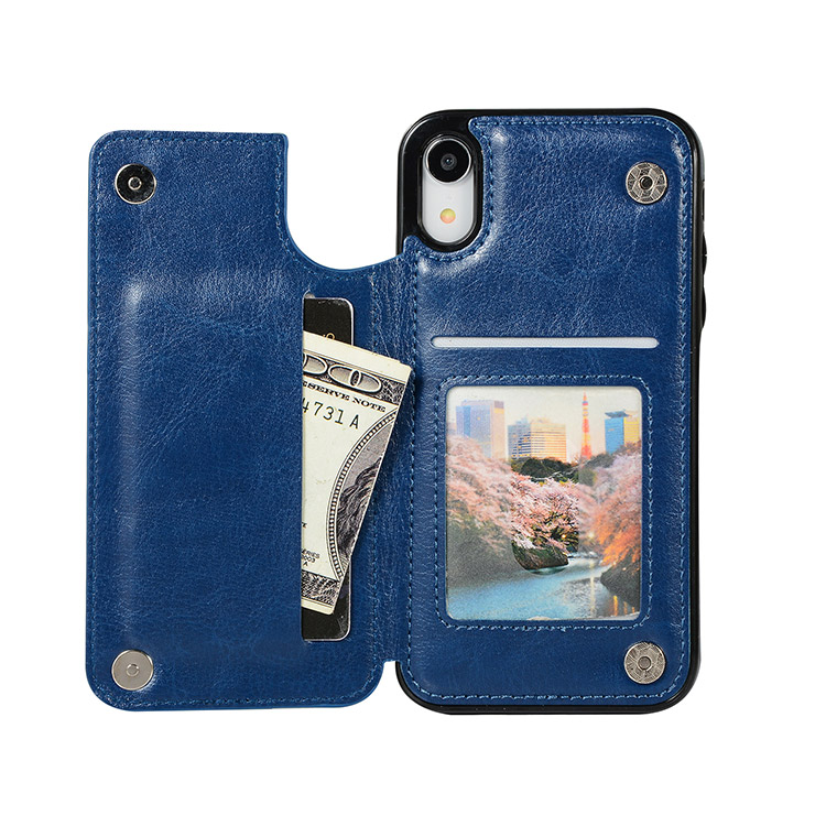 iPhone XR Case Casebus Classic Buckle Wallet Phone Case Credit