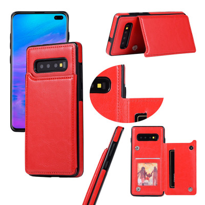 Samsung Galaxy S10 Plus Case - Wallet Phone Case - Casebus Classic Buckle Wallet Phone Case, Credit Card Slot, Double Magnetic Clasp, Durable Shockproof Case - ULRICA