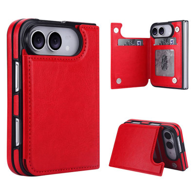 iPhone Duo Case - Wallet Phone Case - Casebus Classic Buckle Wallet Phone Case, Credit Card Slot, Double Magnetic Clasp, Durable Shockproof Case - ULRICA