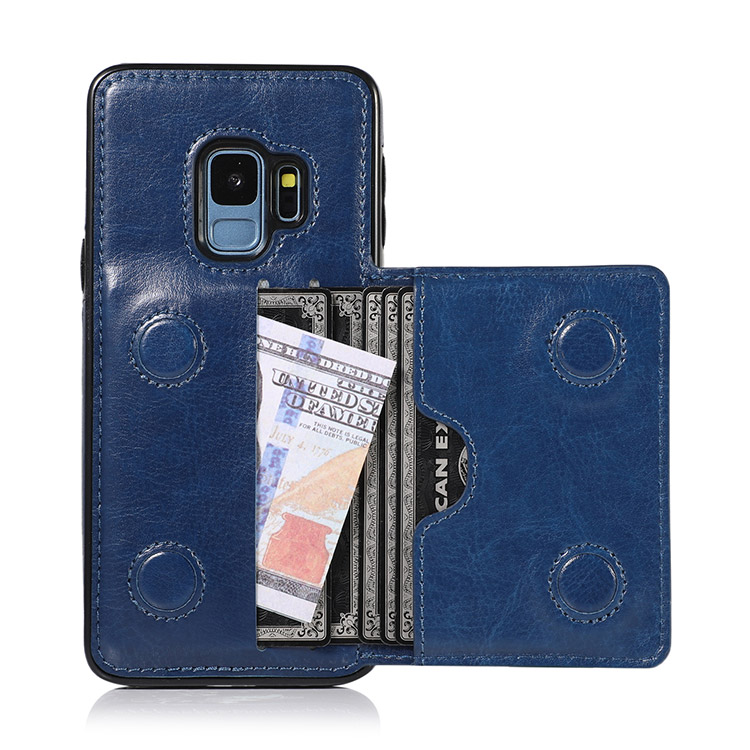 Samsung Galaxy S9 Case Casebus Classic Wallet Phone Case Credit Card Holder Dual