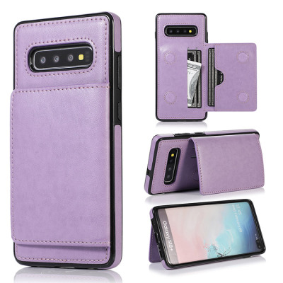 Samsung Galaxy S10 Case - Wallet Phone Case - Casebus Classic Magnetic Wallet Phone Case, Credit Card Holder, Dual Layer, Lightweight, Slim Leather, Magnetic Protective Case - RUFINE