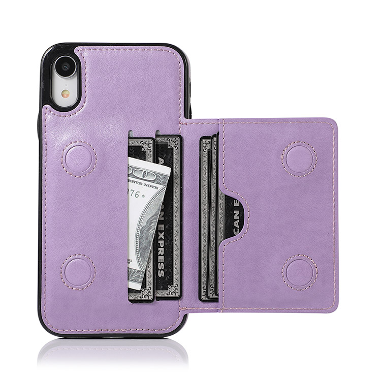 iPhone XR Case Casebus Classic Wallet Phone Case Credit Card Holder Dual Layer