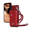 Casebus - Classic Fashion Wallet Phone Case (with long strap) - Credit Card Holder Leather Handbag Purse Wrist Strap Protective Case