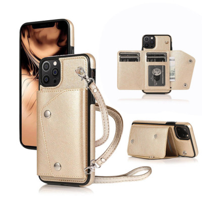 Samsung Galaxy S23 Ultra Case - Crossbody Wallet Phone Case - Casebus Classic Fashion Wallet Phone Case, with long strap, Credit Card Holder, Leather, Handbag Purse Wrist Strap Protective Case - JULIAN CROS
