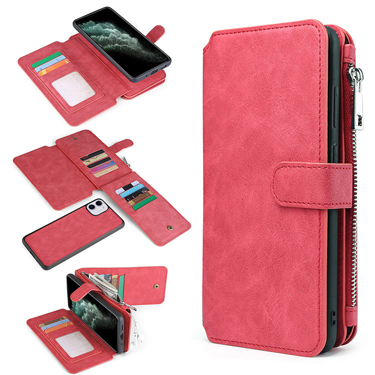 iPhone 11 Case Folio Flip Detachable Wallet Phone Case Detachable