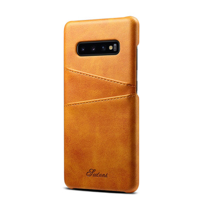 Samsung Galaxy S10 Plus Case - Wallet Phone Case - Casebus Classic Wallet Phone Case, Slim Leather Back, Credit Card Holder, Protective Case - SUTENI
