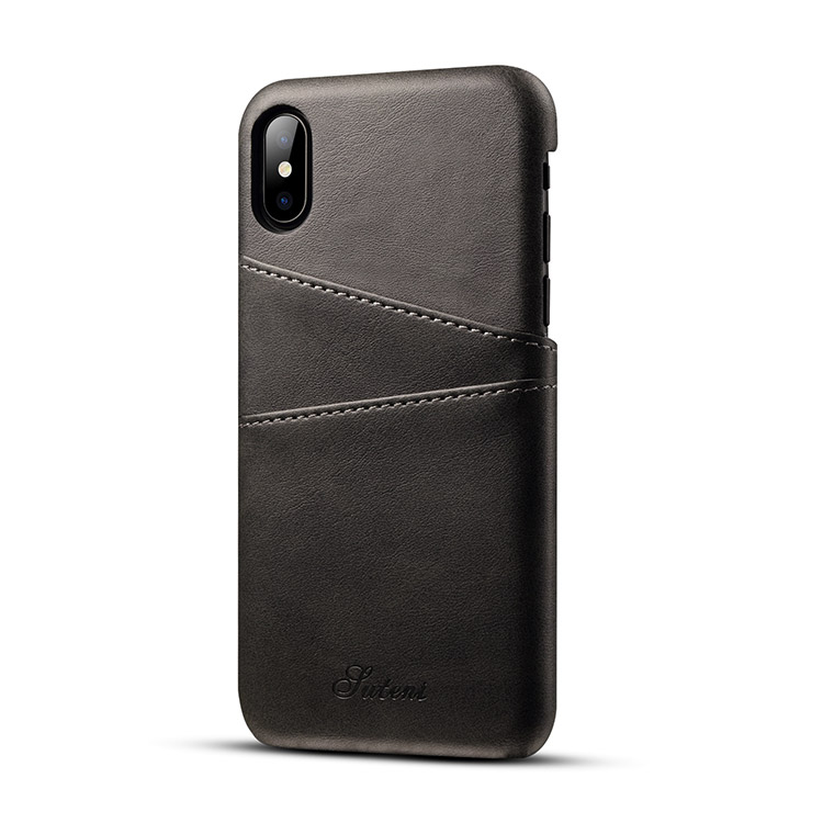 iPhone X/XS Case - Casebus - Classic Suteni Wallet Phone Case - Slim Leather Back Credit Card Holder Protective Case Phone Case - Casebus