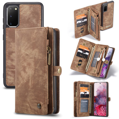 Samsung Galaxy S23 Ultra Case - Folio Flip Detachable Wallet Phone Case - Casebus Classic Detachable Magnetic Wallet Phone Case, 11 Card Slots, 2 in 1, Leather Zipper, Folio Flip, Money Pocket Clutch Case - DONTAYE