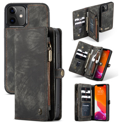 iPhone 13 Pro Max Case - Folio Flip Detachable Wallet Phone Case - 11 Card Slots High Capacity - DONTAYE