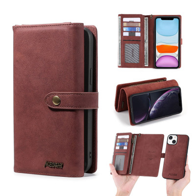 Samsung Galaxy S20 Ultra Cases Casebus - 2 in 1 Detachable Magnetic Wallet Phone Case - 9 Card Slots, Zipper Pocket, Removable Sleeve, Folio Case - 016#