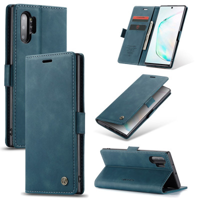 Samsung Galaxy Note10 Plus Case - Folio Flip Wallet Phone Case - Casebus Slim Folio Wallet Phone Case, Leather, Credit Card Holder, Kickstand, Magnetic Flip Protective Case - CAELAN