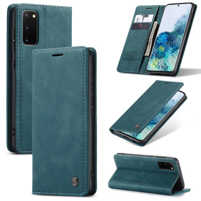Samsung Galaxy Note20 Case - Folio Flip Wallet Phone Case - Casebus Slim Folio Wallet Phone Case, Leather, Credit Card Holder, Kickstand, Magnetic Flip Protective Case - CAELAN