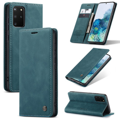 Samsung Galaxy S20 Plus Case - Folio Flip Wallet Phone Case - Casebus Slim Folio Wallet Phone Case, Leather, Credit Card Holder, Kickstand, Magnetic Flip Protective Case - CAELAN