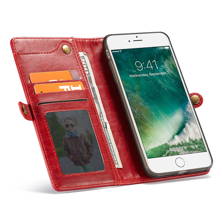 iPhone SE 2020 Case Detachable Wallet Crossbody Phone Case Retro